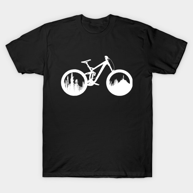 MTB Bike and Mountain /cycling T-Shirt by Wine4ndMilk